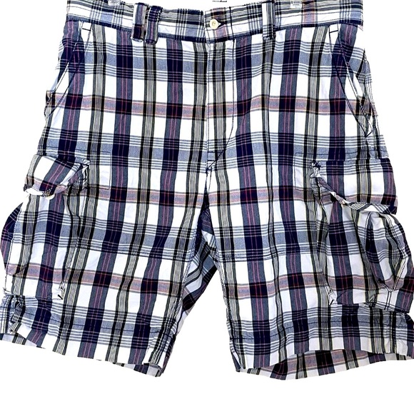POLO Ralph Lauren Cargo Shorts Men's 36 Plaid Utility Preppy Gorpcore - Picture 1 of 10